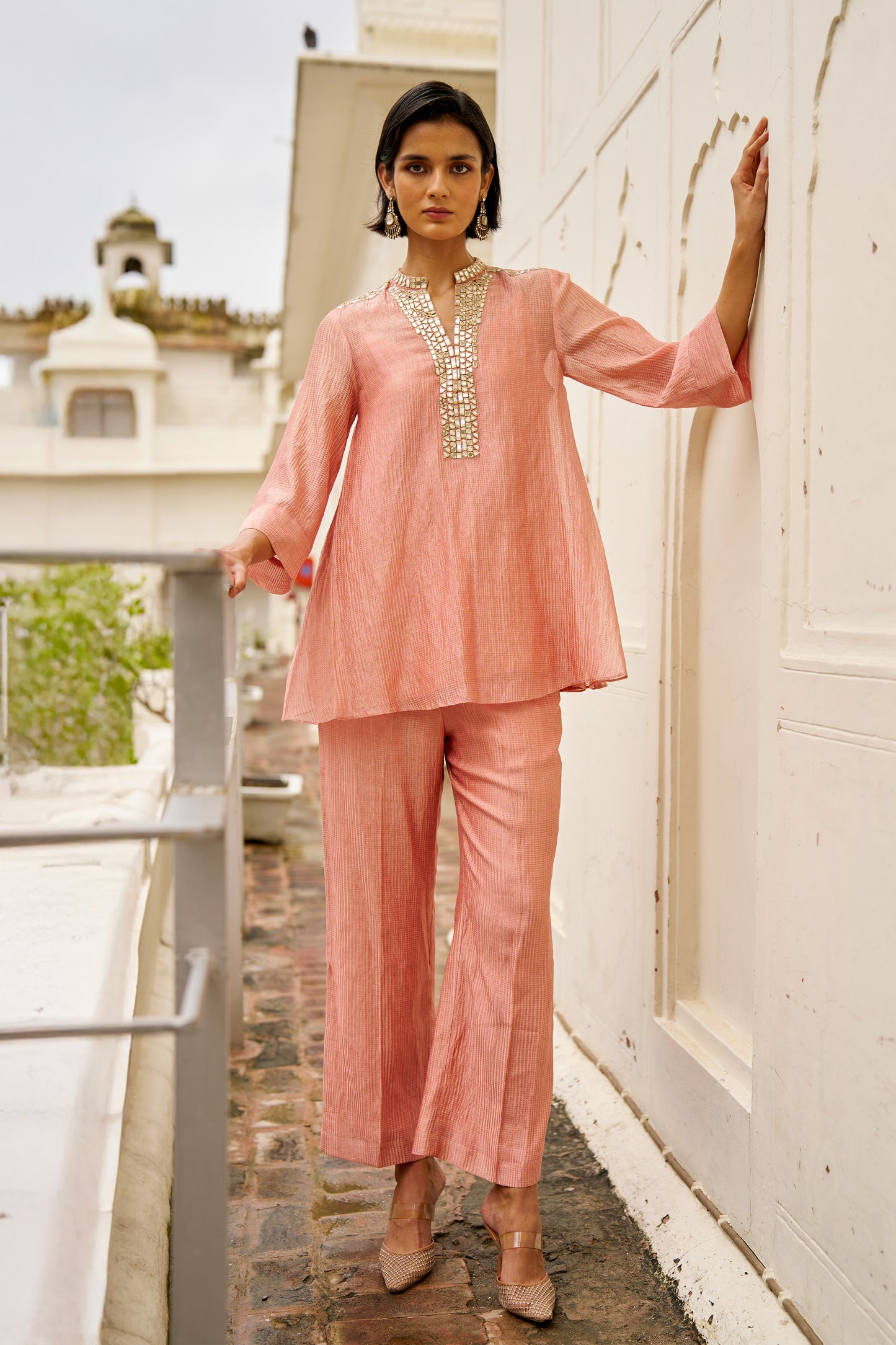 MIRROR TISSUE A-LINE TOP