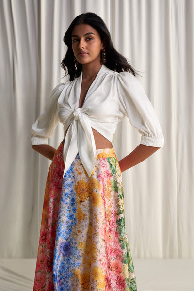 FRONT-TIE TOP