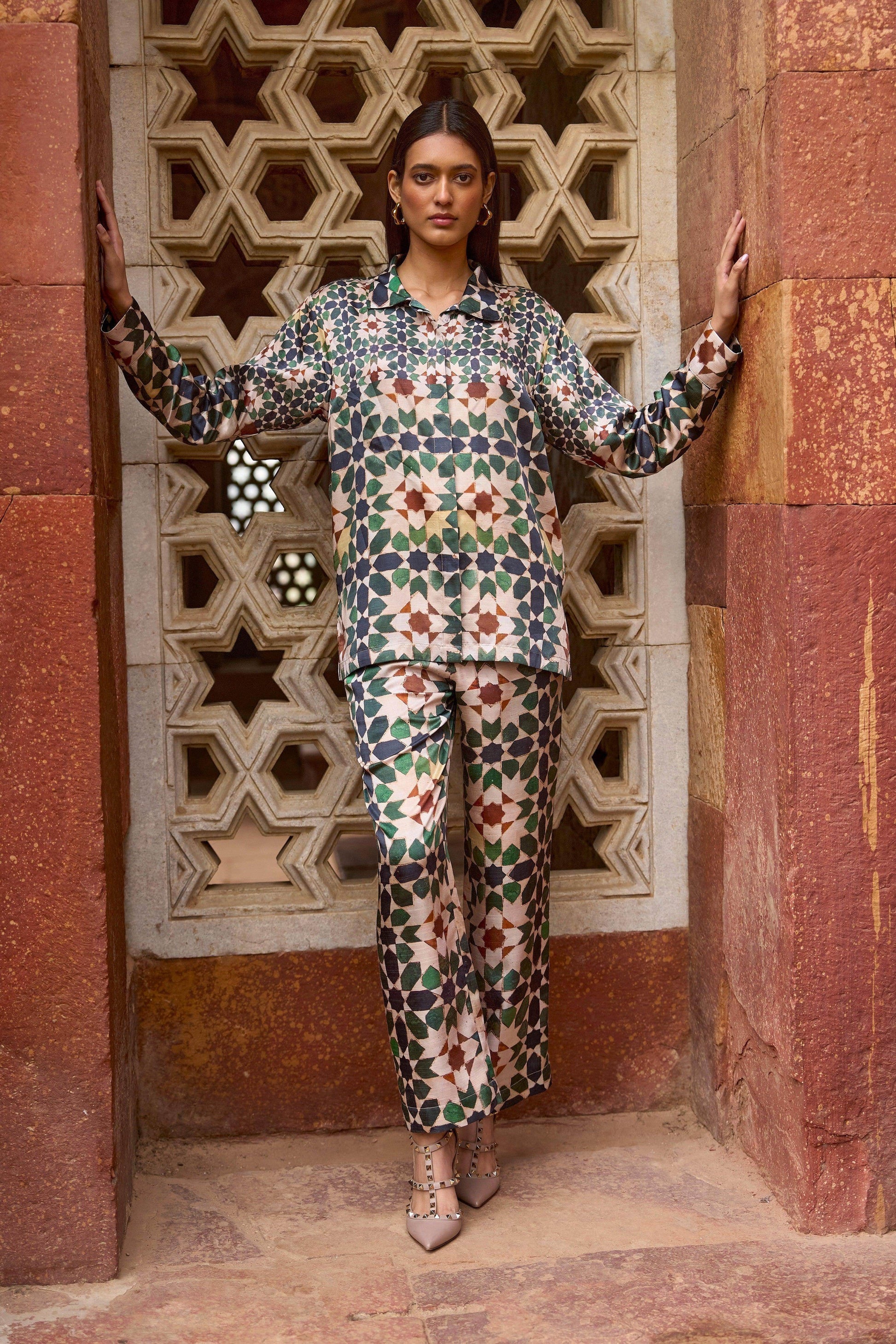 MOSAIC PRINT SET - dash and dot