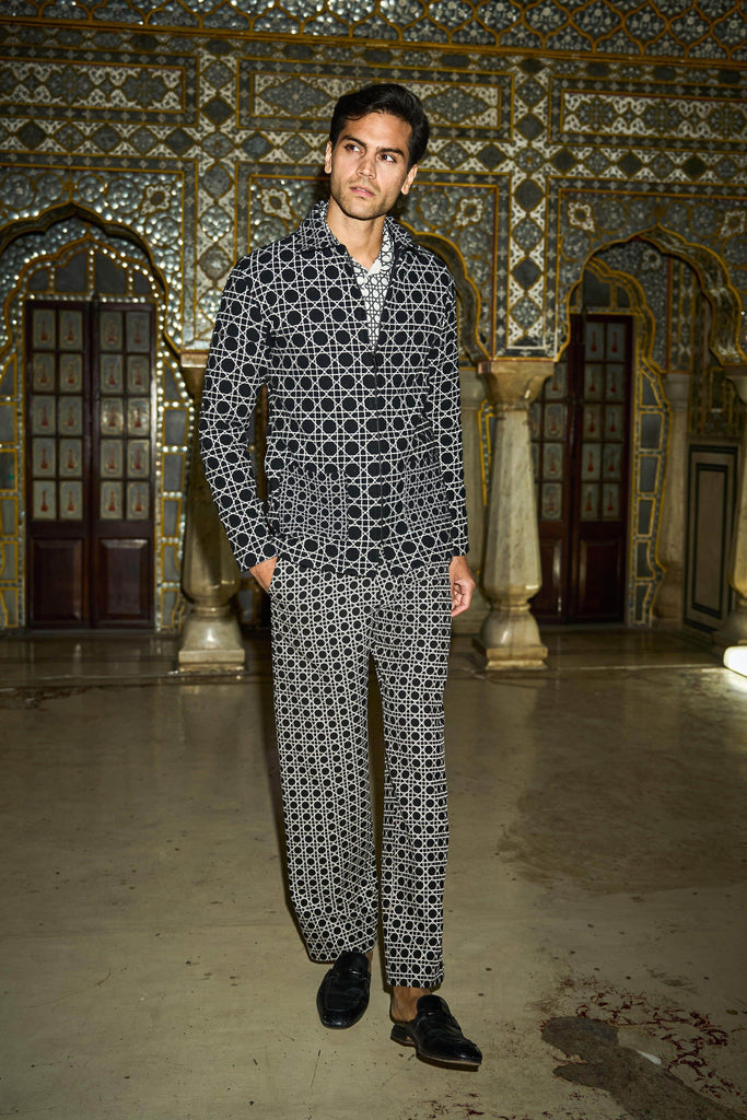 RATTAN EMBROIDERED JACKET AND PANT - dash and dot dash and dot