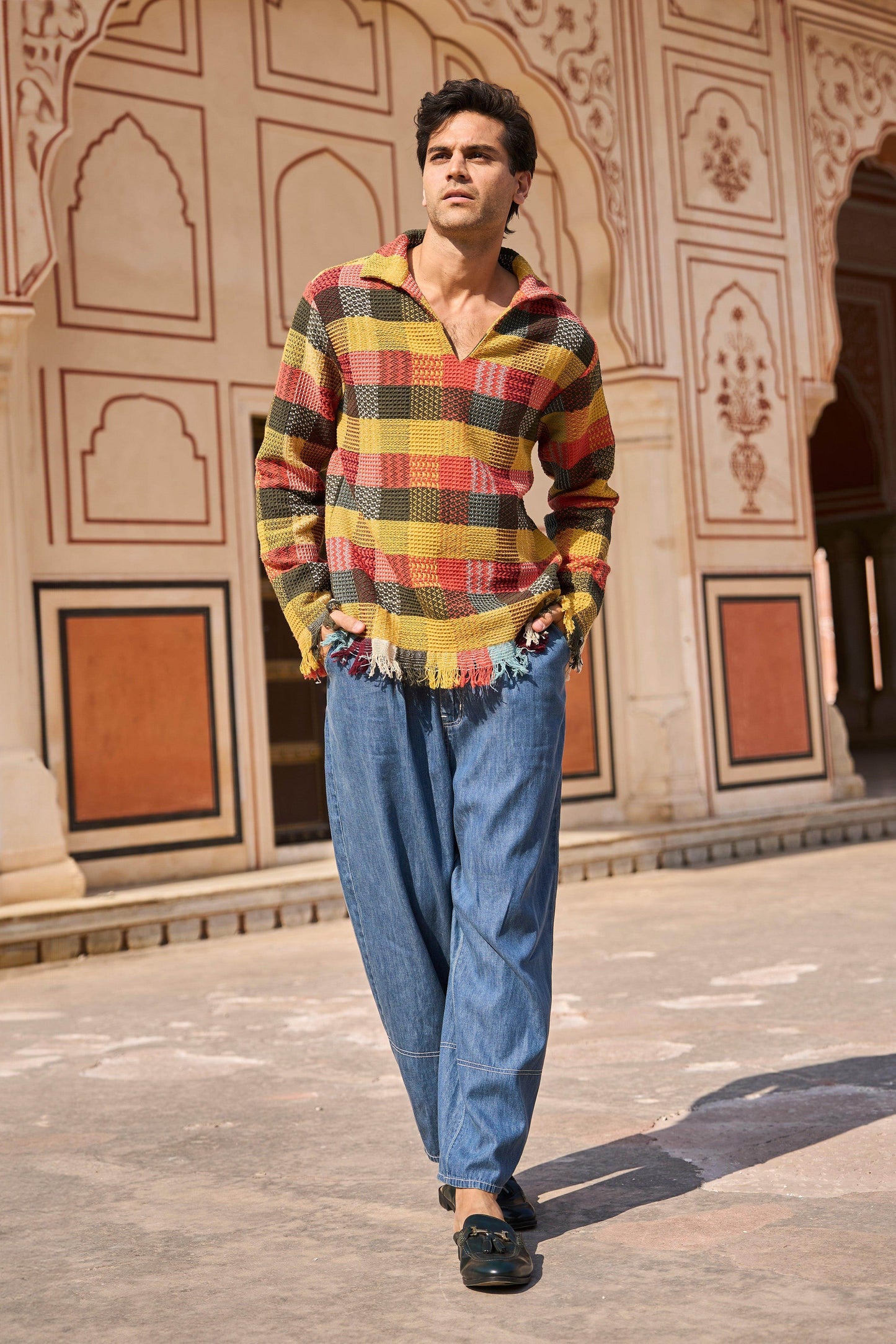 CHECK POPOVER SHIRT - dash and dot