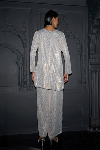 PASTEL SEQUIN EMBROIDERED PANT