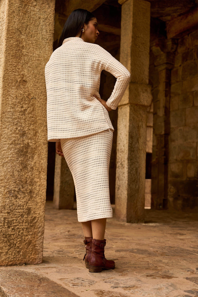 TEXTURED KNIT SKIRT - dash and dot dash and dot