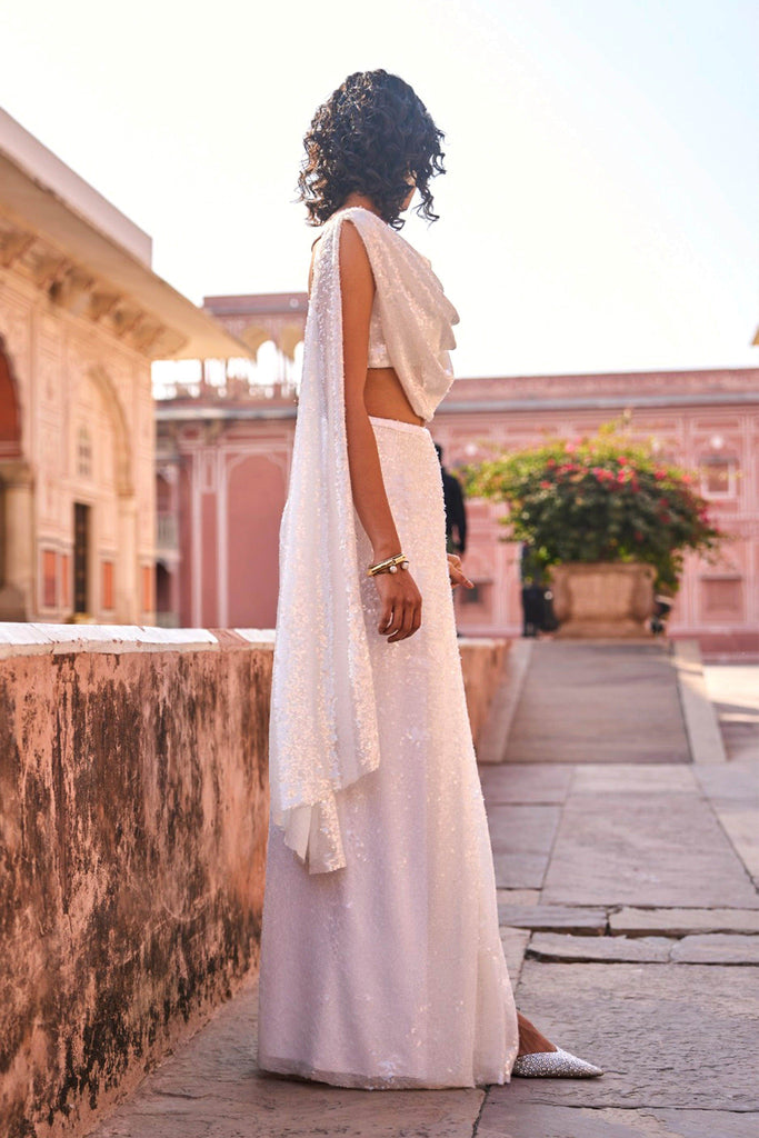 DRAPED SEQUIN SKIRT SET - dash and dot dash and dot