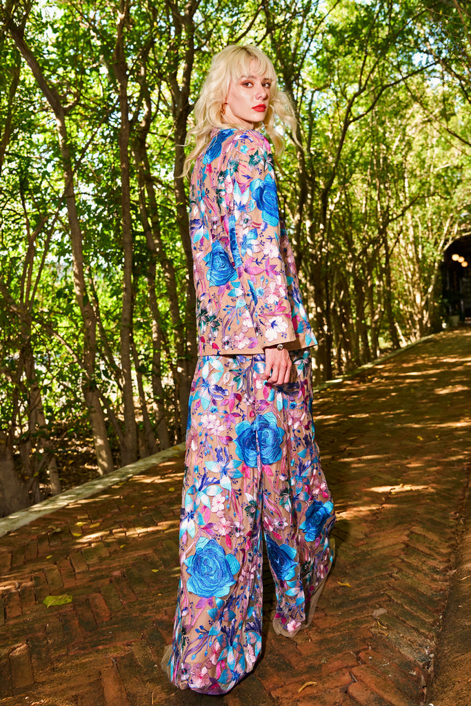 FLORAL EMBROIDERED BLAZER dash and dot