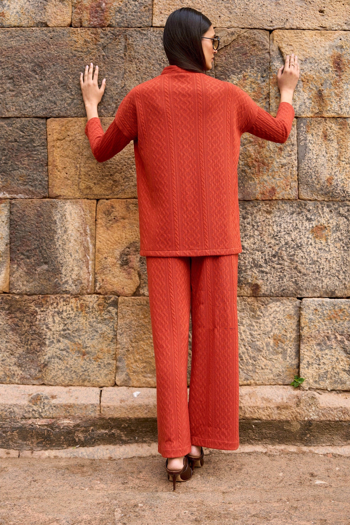 RUST KNIT PANT - dash and dot