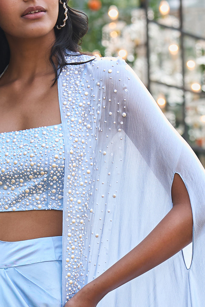 PEARL EMBROIDERED CAPE dash and dot