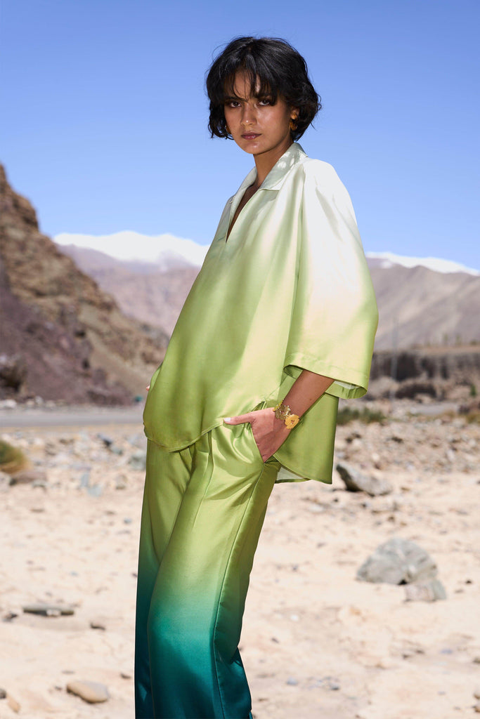 OMBRÉ SATIN BOXY TOP - dash and dot dash and dot