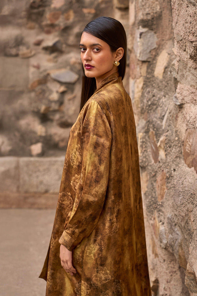 PATTERNED NECK SCARF DRESS - dash and dot dash and dot