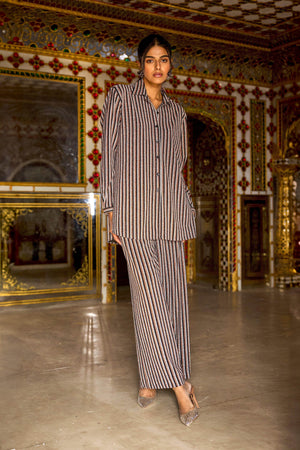 SHIMMER STRIPE KNIT PANT - dash and dot