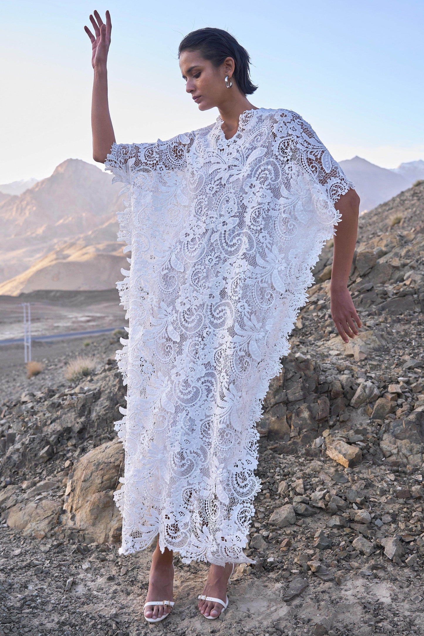 LACE KAFTAN DRESS - dash and dot