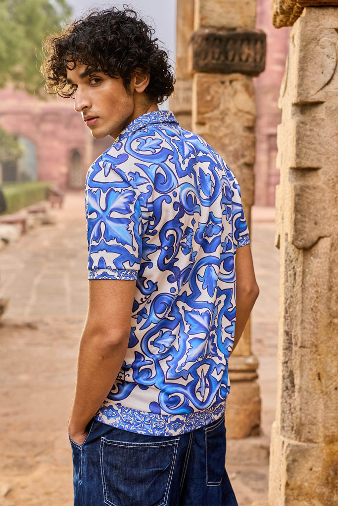 CERAMIC PRINT POLO - dash and dot dash and dot