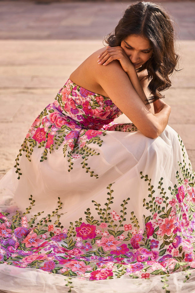 3D FLORAL GOWN - dash and dot dash and dot