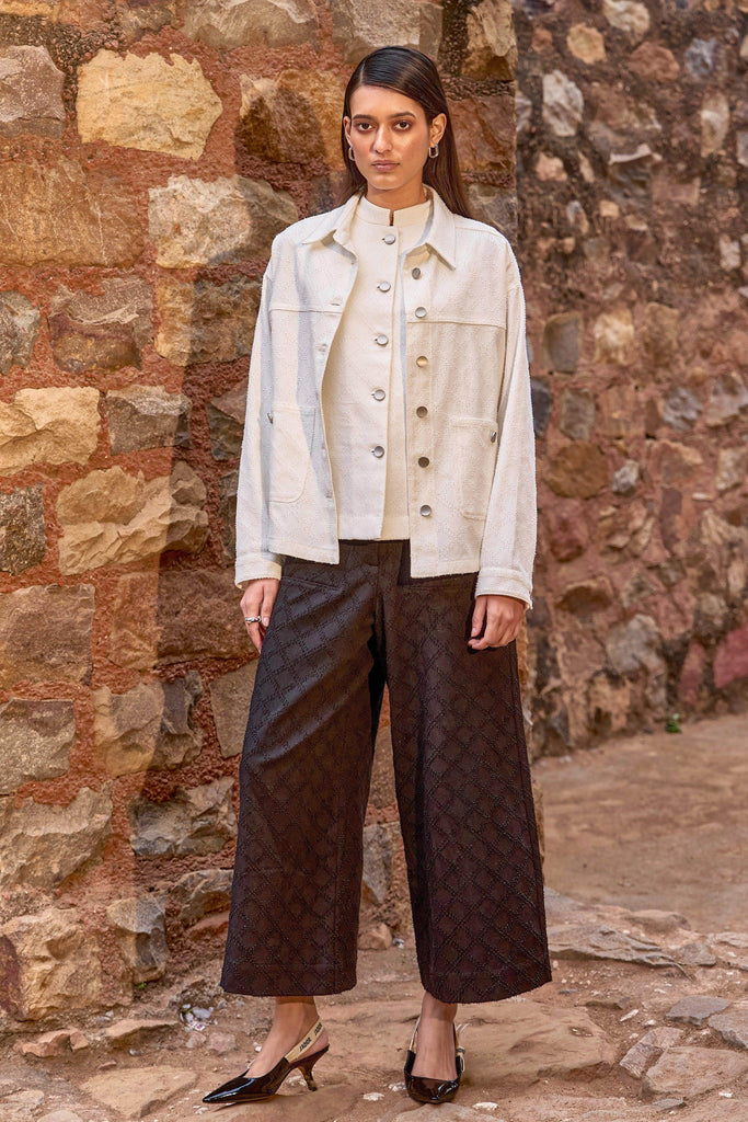 TEXTURED DENIM SHACKET AND PANT - dash and dot dash and dot