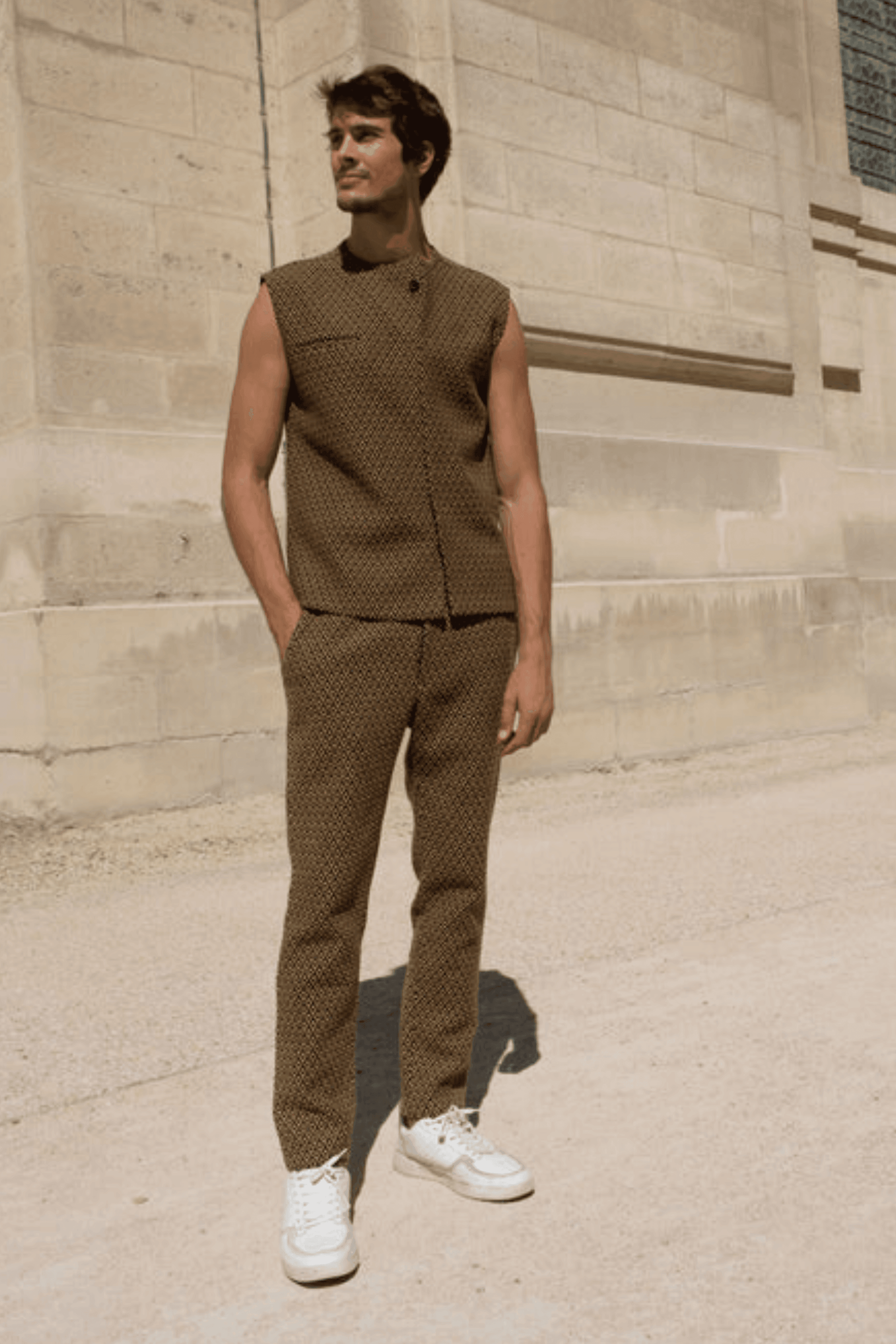 GEO JACQUARD JACKET SET - dash and dot