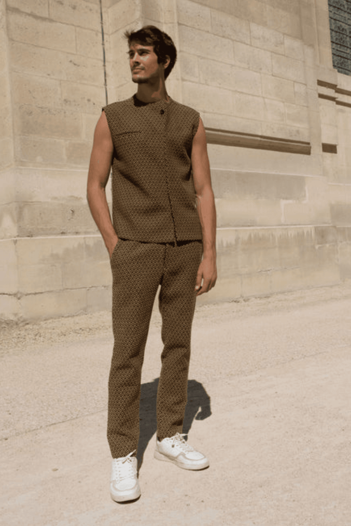 GEO JACQUARD JACKET SET - dash and dot dash and dot