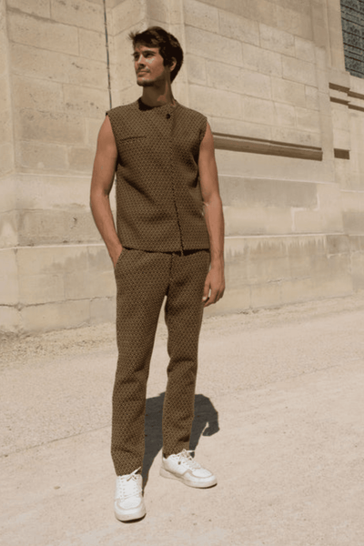 GEO JACQUARD JACKET SET - dash and dot