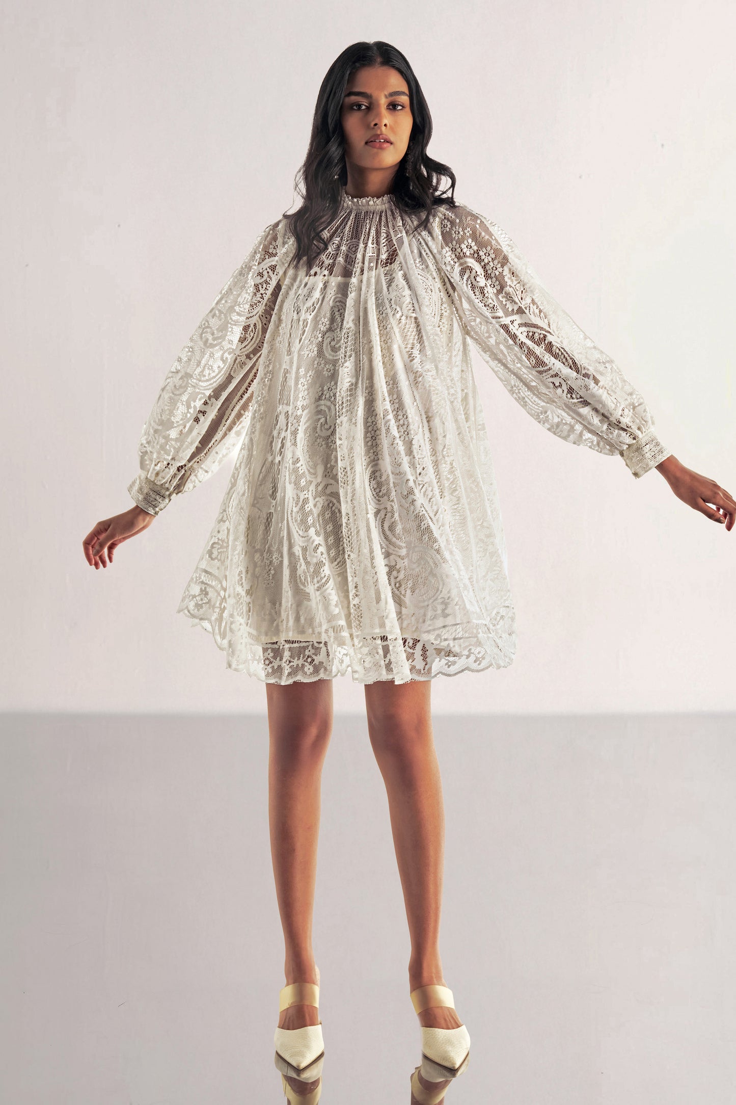 LACE A-LINE MINI