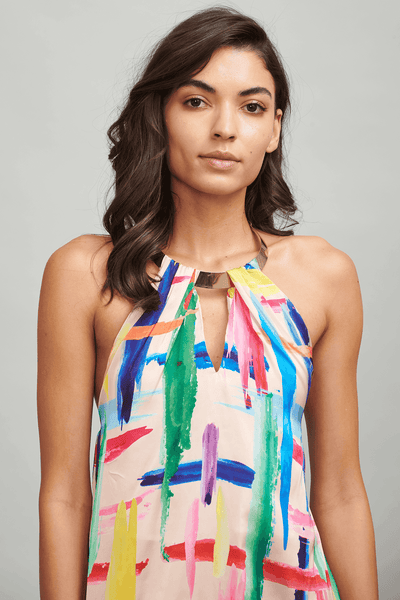 BRUSH STROKE CHOKER TOP - dash and dot