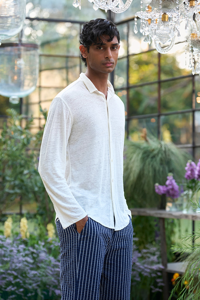 KNITTED HEMP SHIRT dash and dot