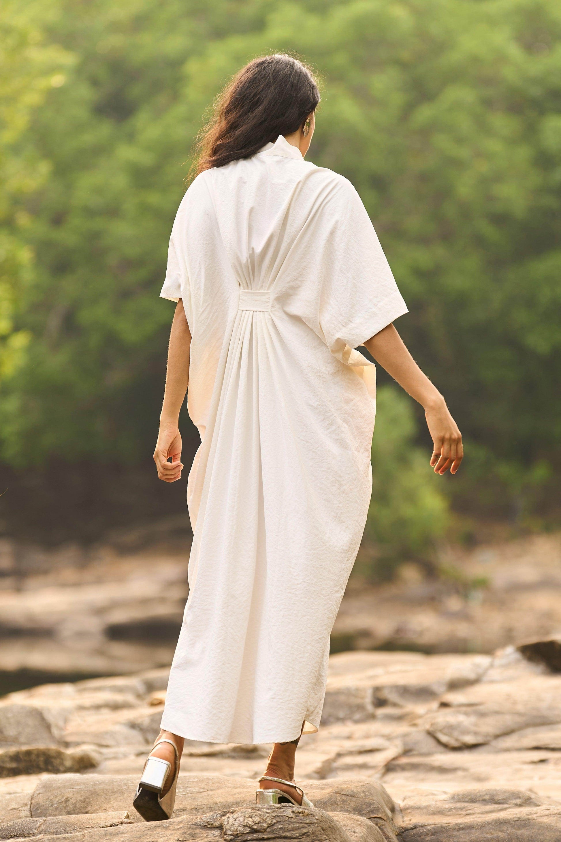 IVORY KAFTAN DRESS - dash and dot