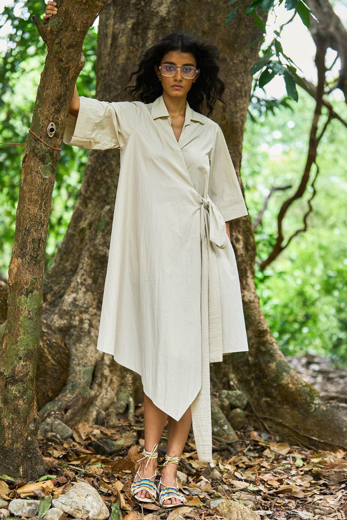 HIGH/LOW SHIRT DRESS - dash and dot dash and dot