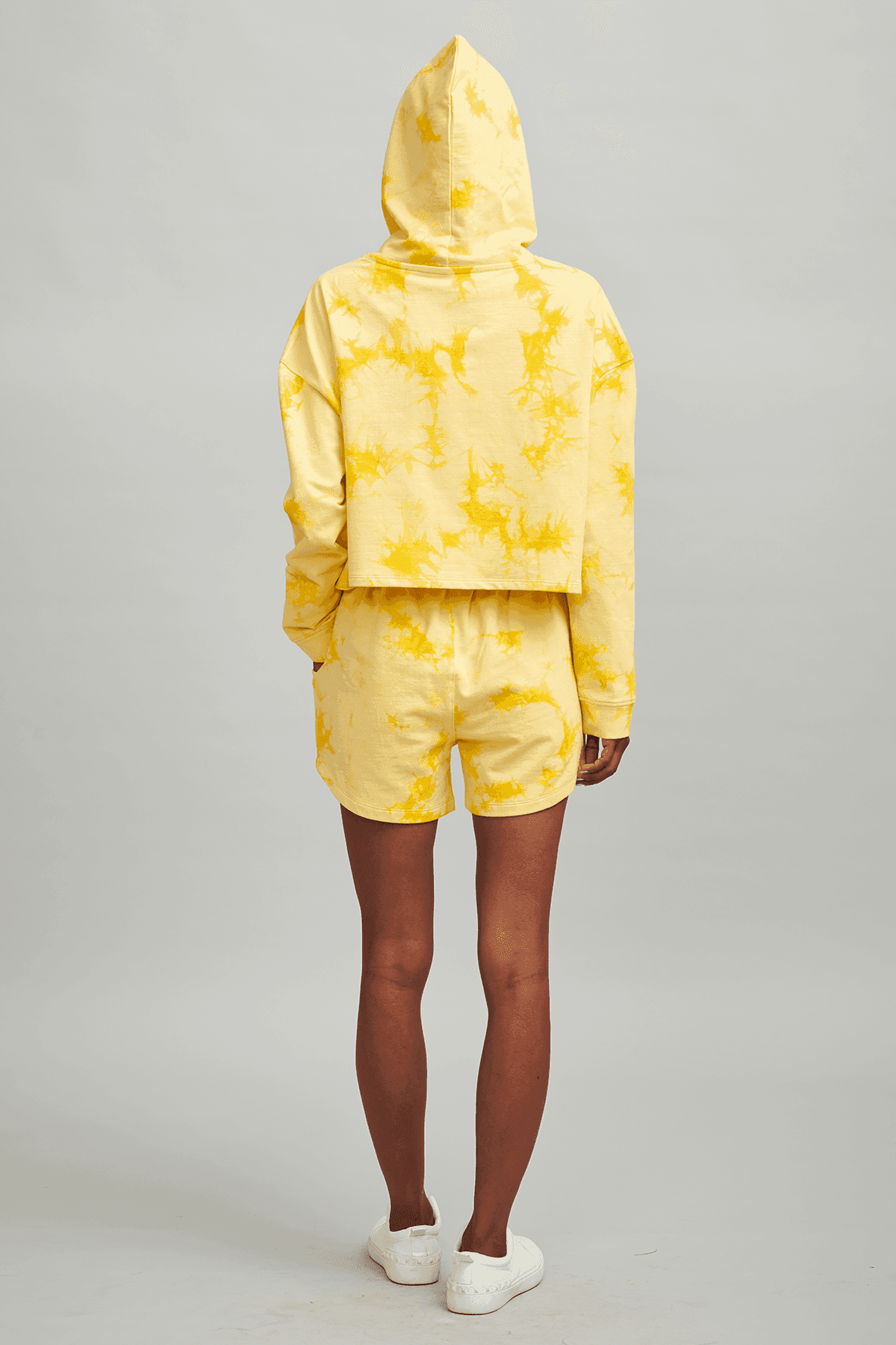 YELLOW TIE DYE HOODIE - dash and dot