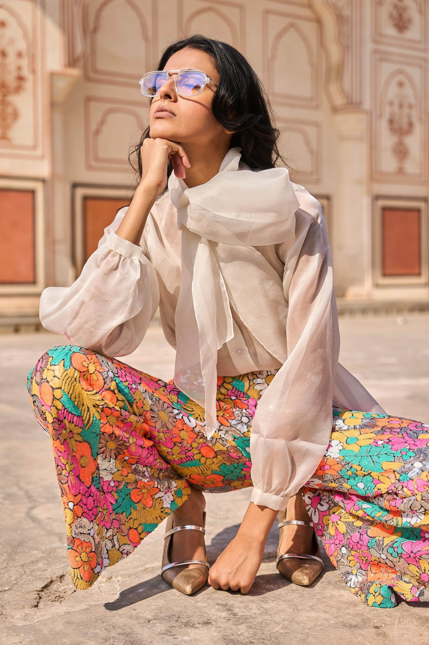 ORGANZA BOW SHIRT - dash and dot