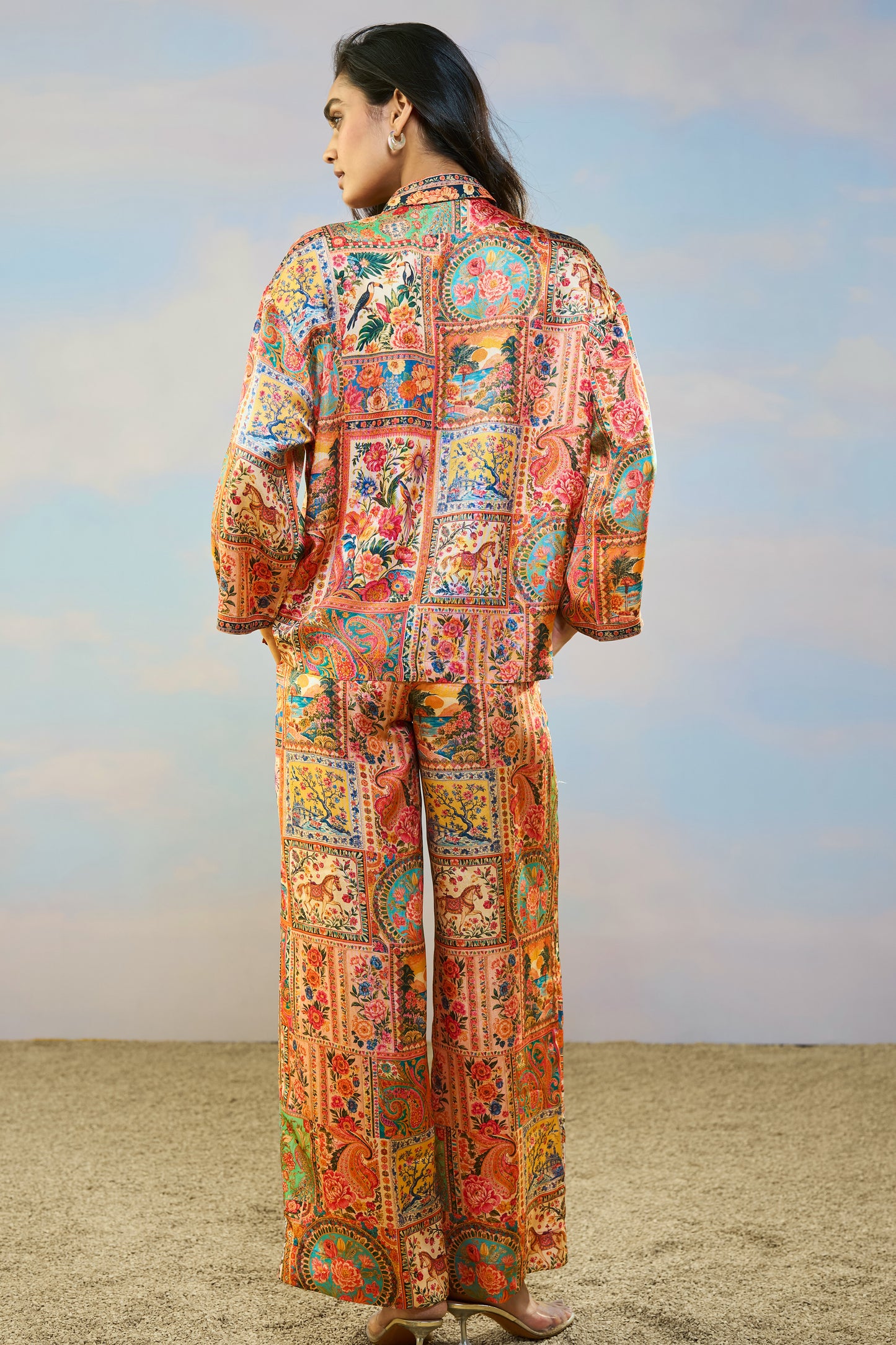 ORNAMENTAL PRINT SHIRT & PANT SET