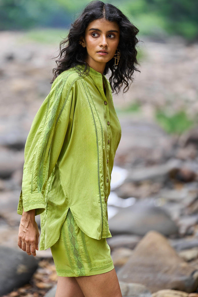 LACE INSERT SHORTS SET - dash and dot dash and dot