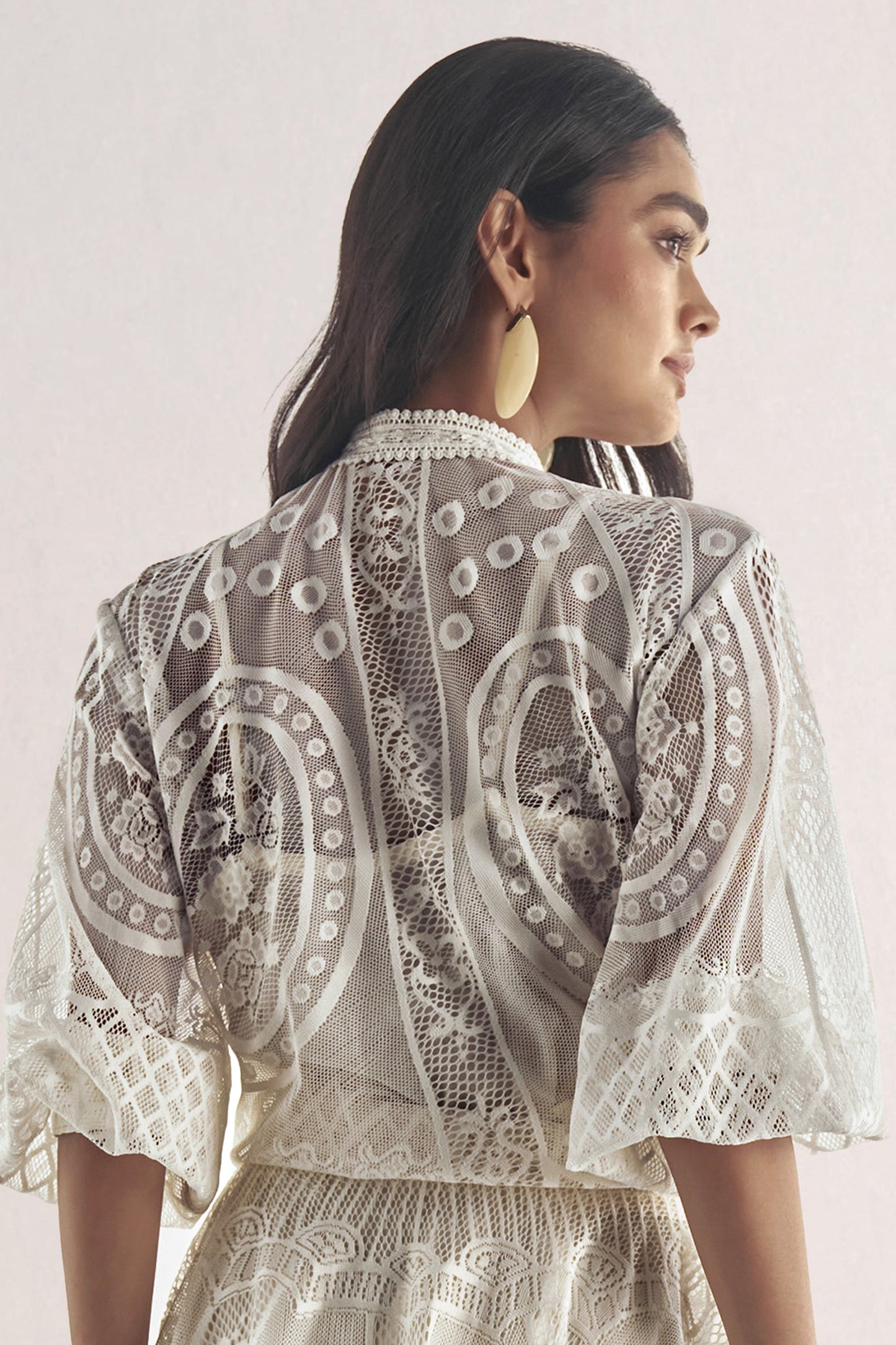 LACE & RUFFLE SHIRT