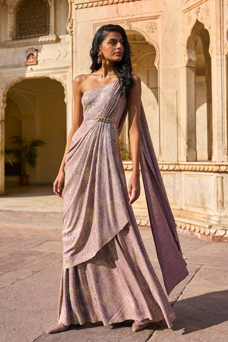 SARI DRAPE GOWN