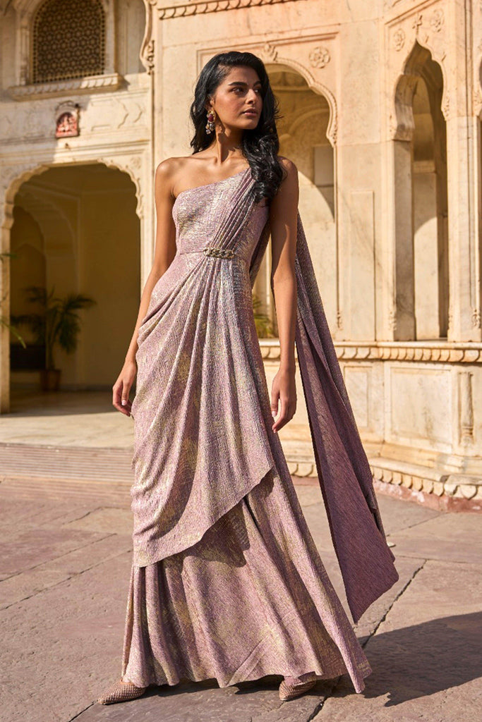 SARI DRAPE GOWN - dash and dot dash and dot
