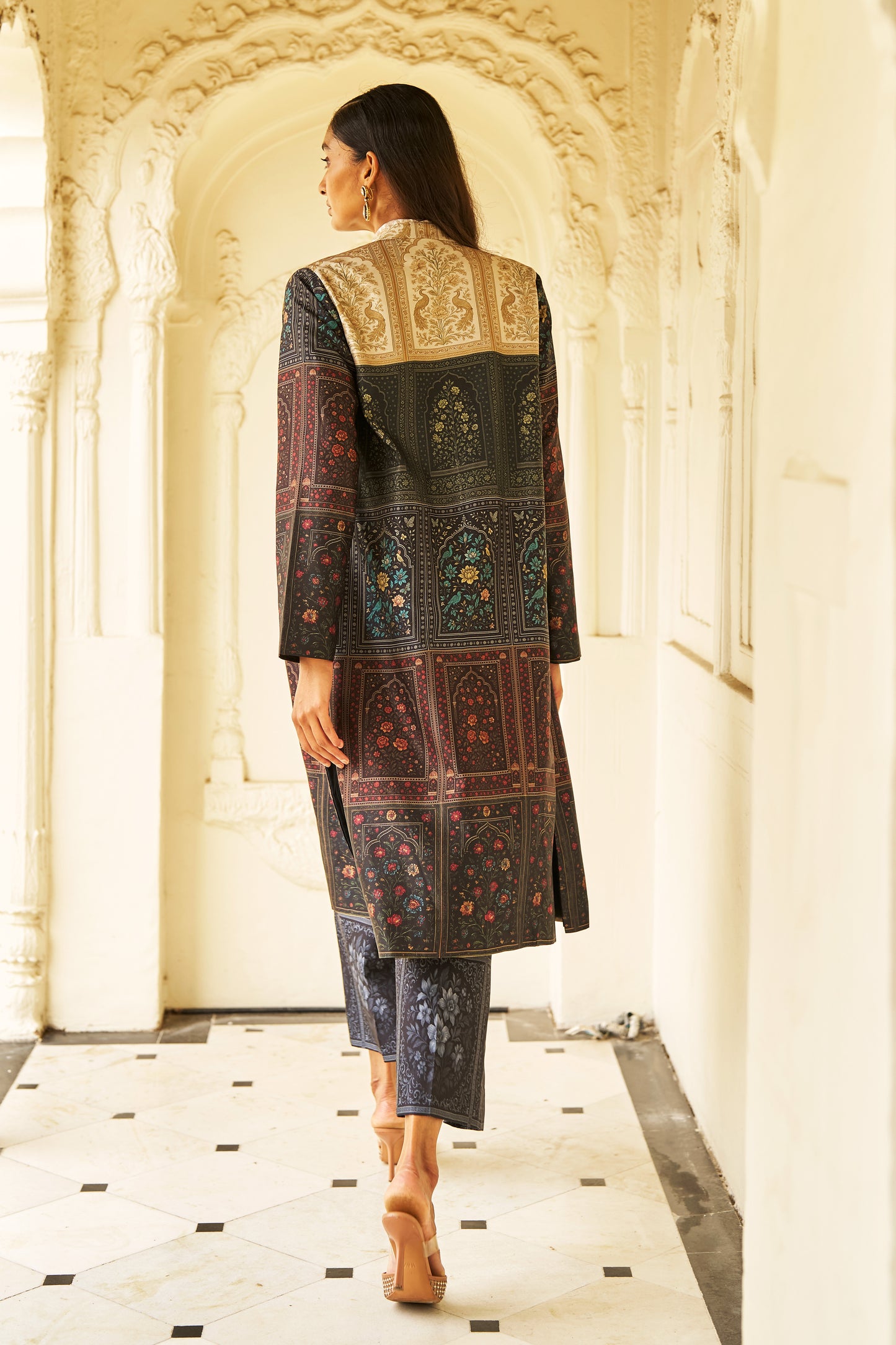MUGHAL PRINT LONGLINE SET