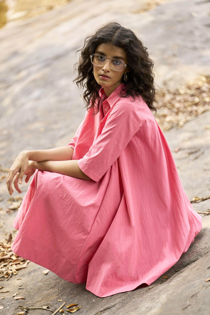 A-LINE SHIRT DRESS - dash and dot dash and dot