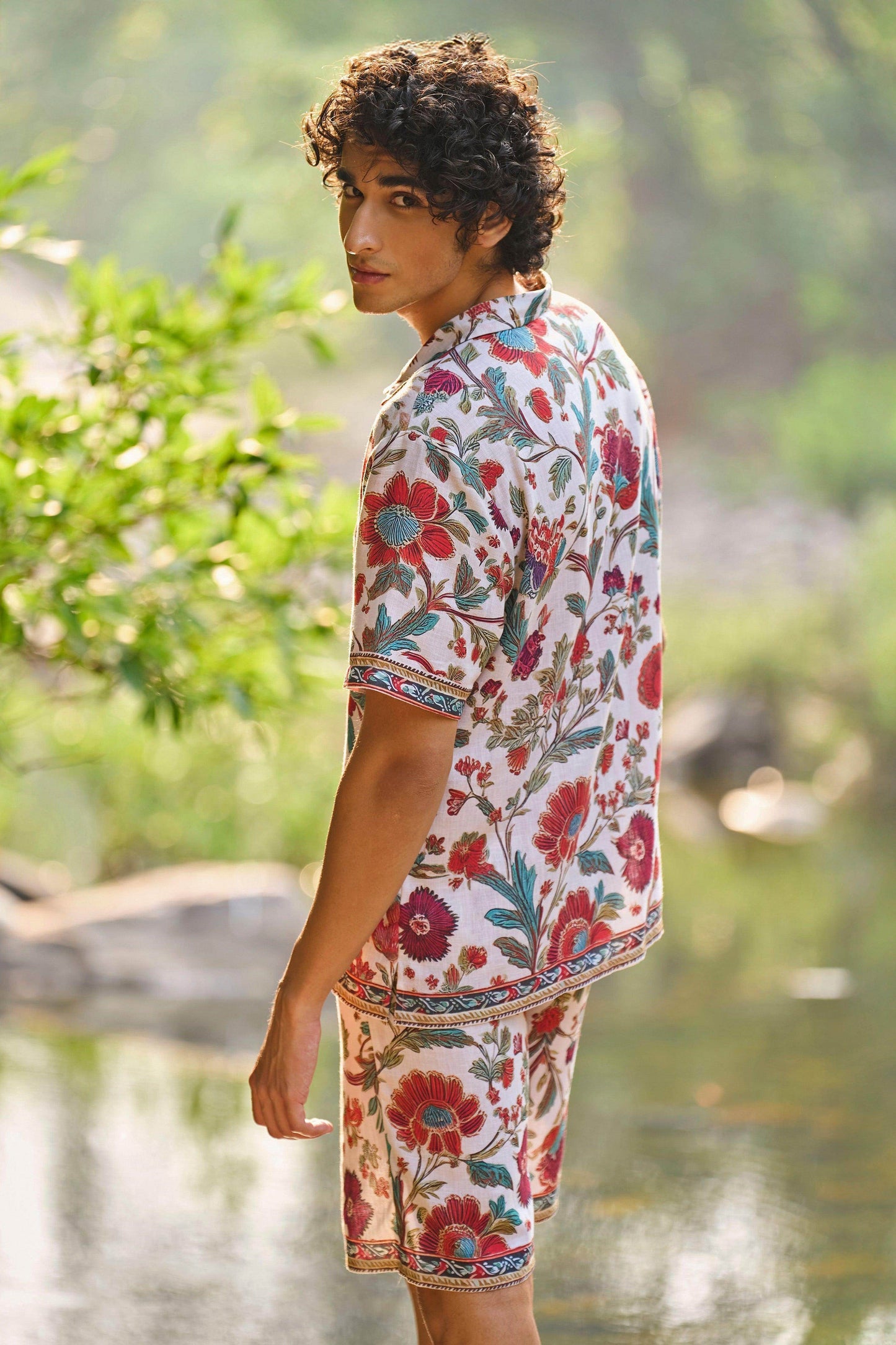 SUMMER BORDER SHORTS SET - dash and dot