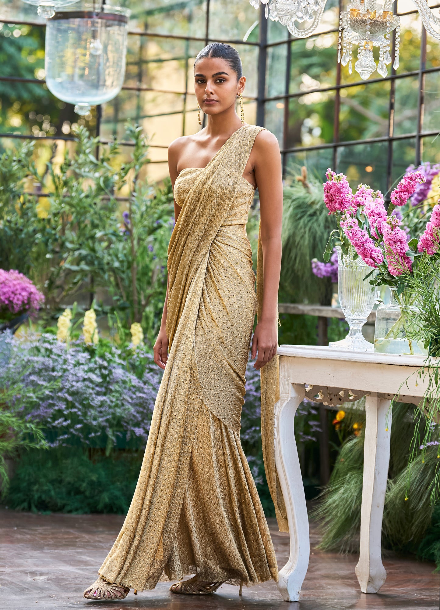 SARI DRAPE GOWN