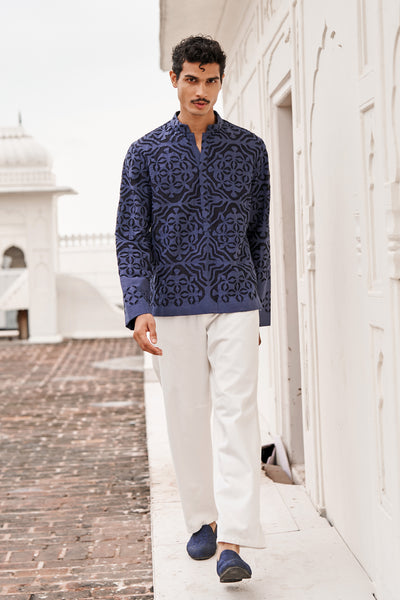 CUTWORK APPLIQUÉ POPOVER SHIRT