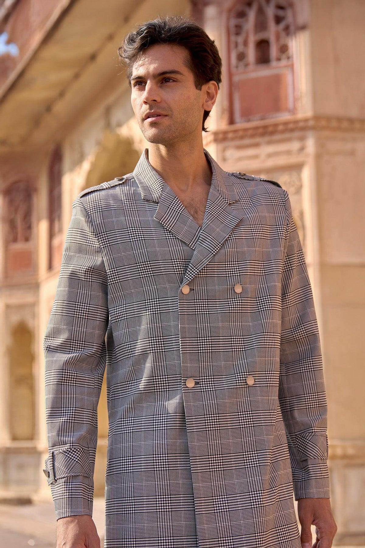 LONGLINE TRENCH PANT SET - dash and dot