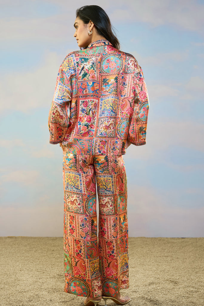 ORNAMENTAL PRINT SHIRT & PANT SET dash and dot