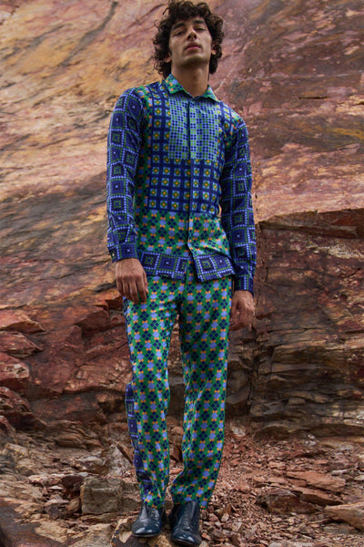 TILE PRINT PANT - dash and dot