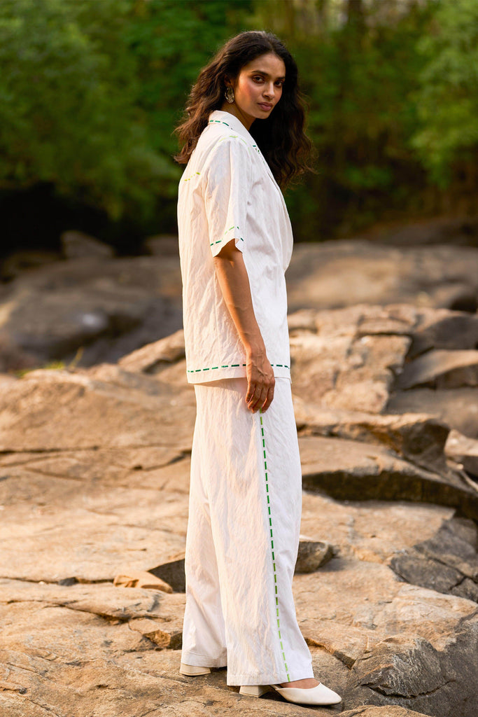 EMBROIDERED POPLIN TOP - dash and dot dash and dot