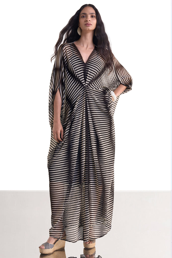MONOCHROME KNITTED KAFTAN dash and dot