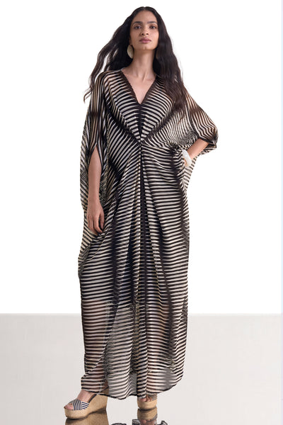 MONOCHROME KNITTED KAFTAN