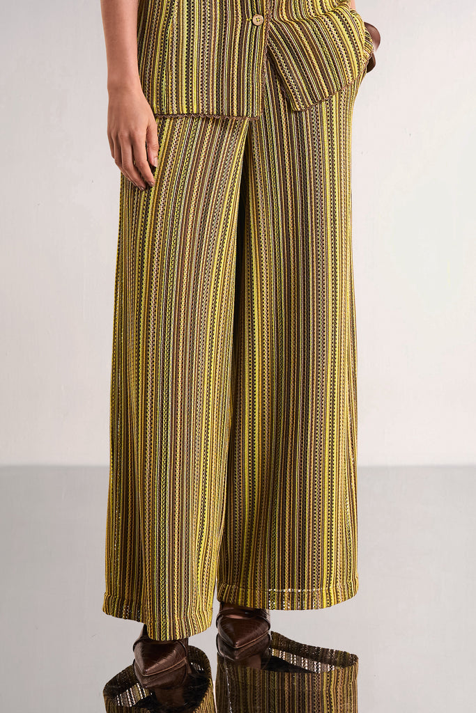 WIDE-LEGGED CROCHET KNIT PANT dash and dot