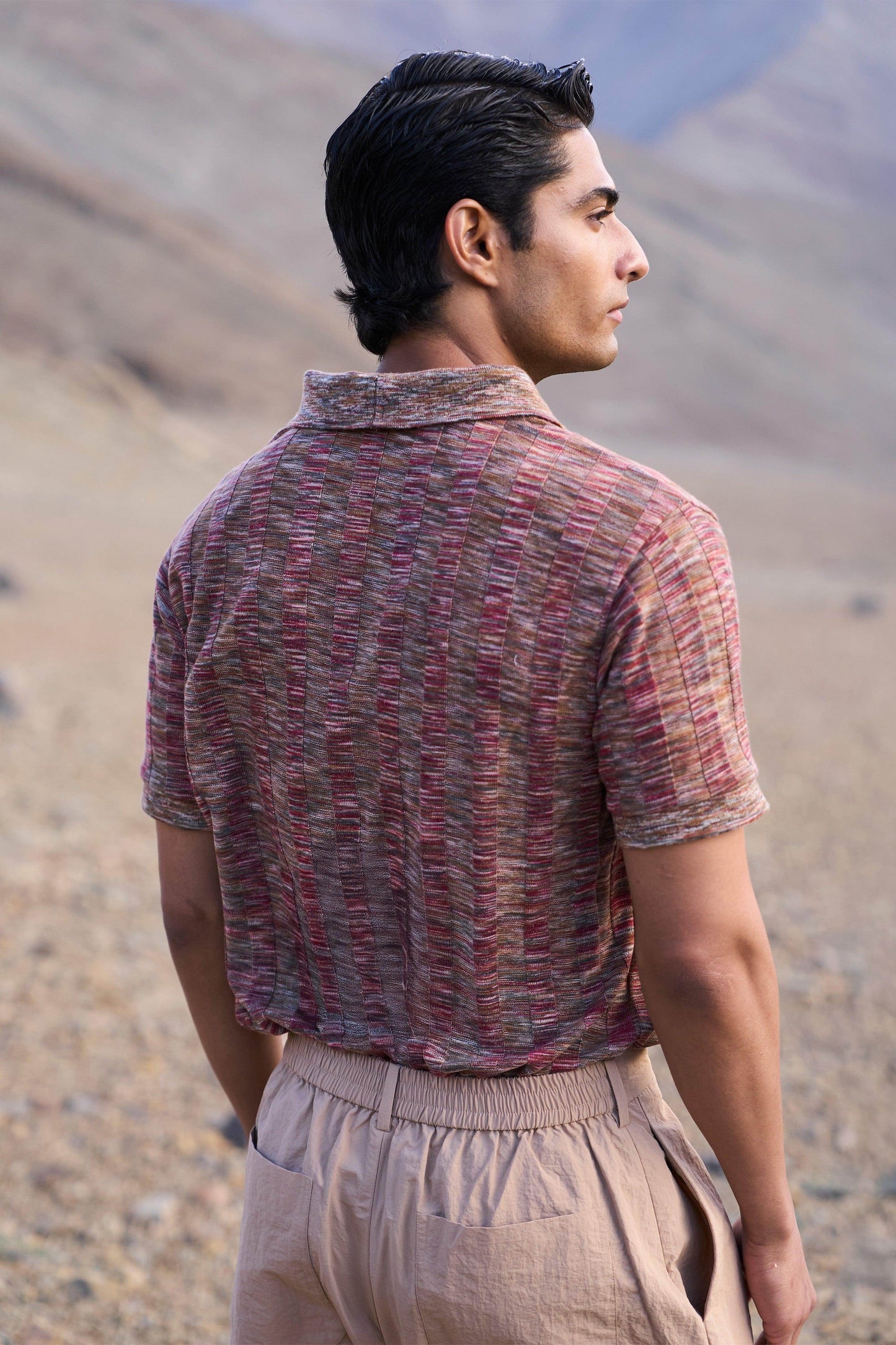 JACQUARD RIB POLO - dash and dot