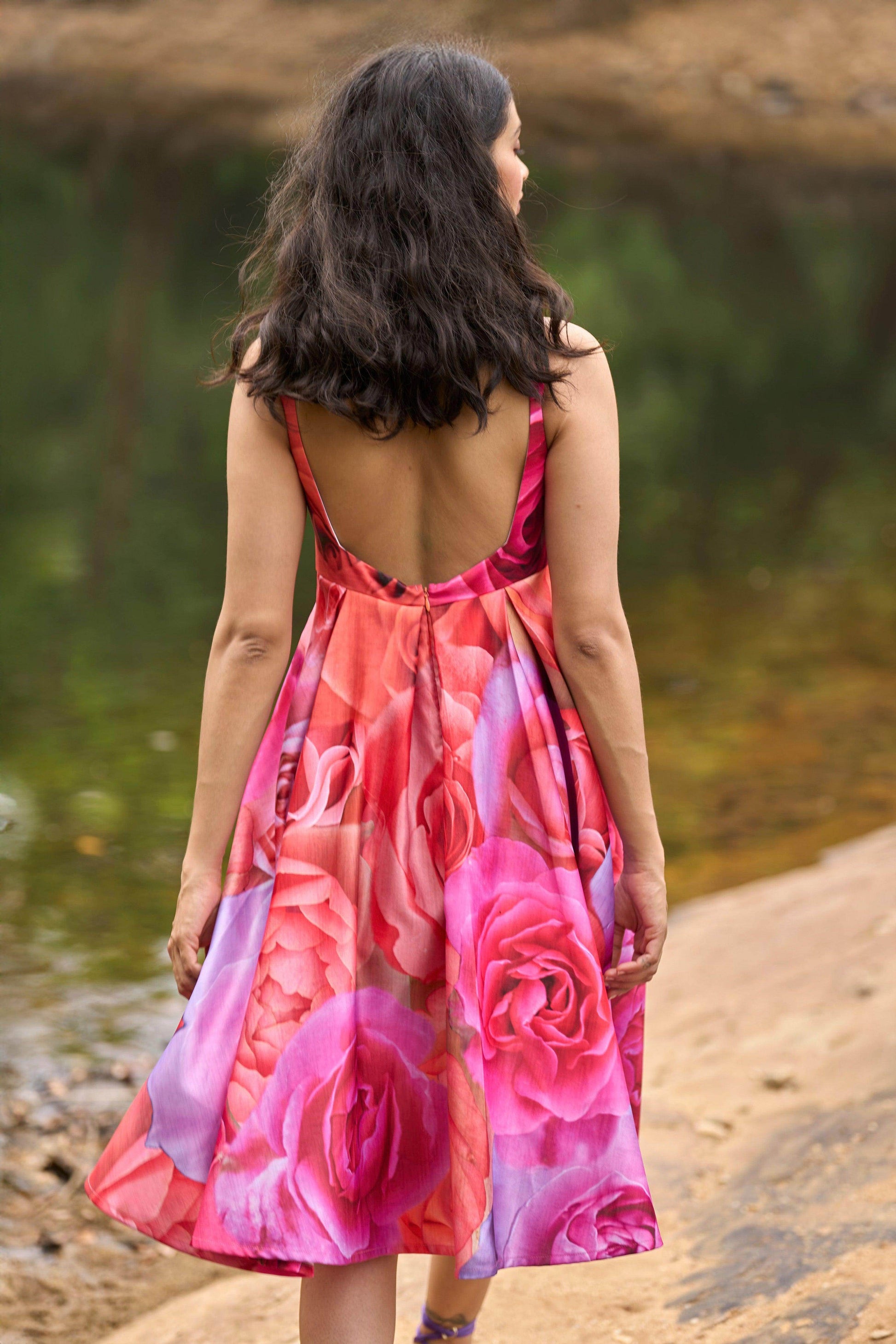 FLORAL FLARE DRESS - dash and dot