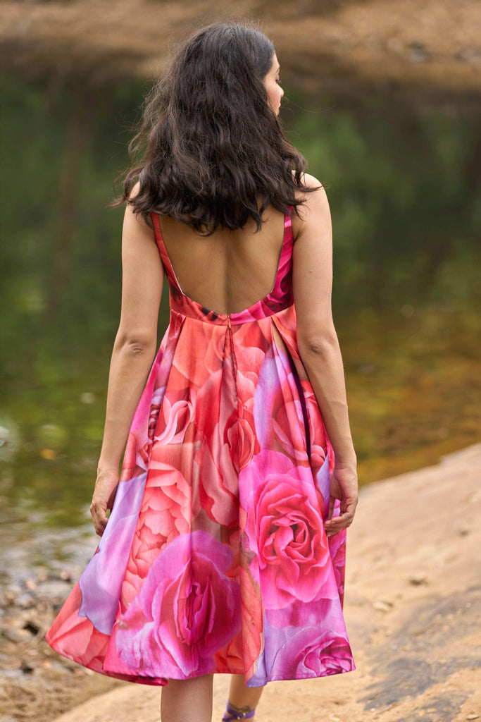 FLORAL FLARE DRESS - dash and dot dash and dot