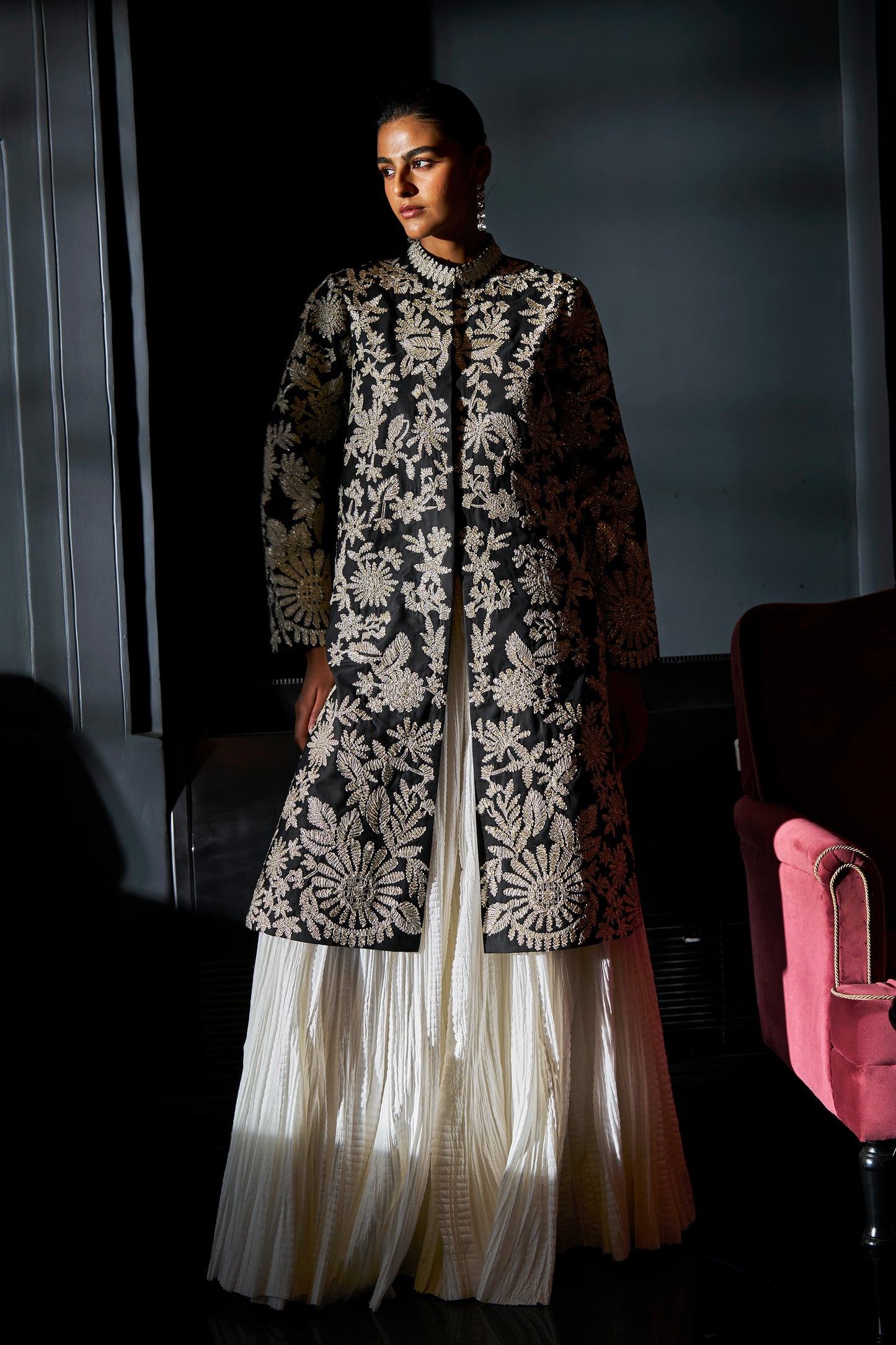 CRUSHED CRINKLE MAXI SKIRT