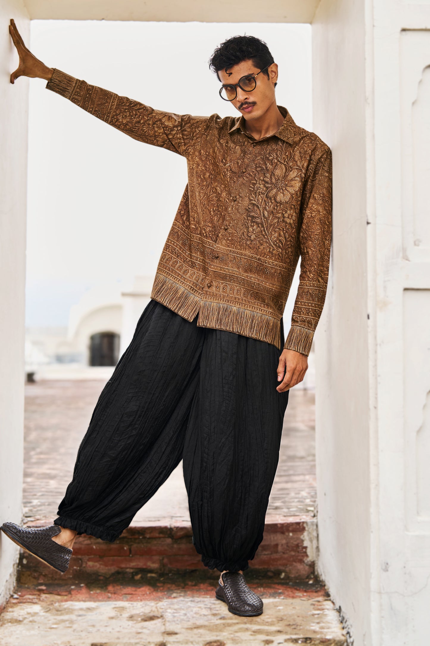 CRUSHED CRINKLED PANT